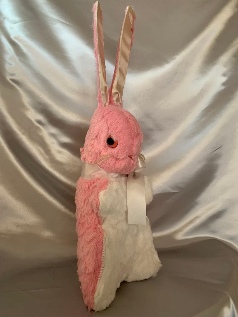 ビンテージドール　ピンクのキョロ目のバニー　うさぎ　ウサギ　bunny レトロ