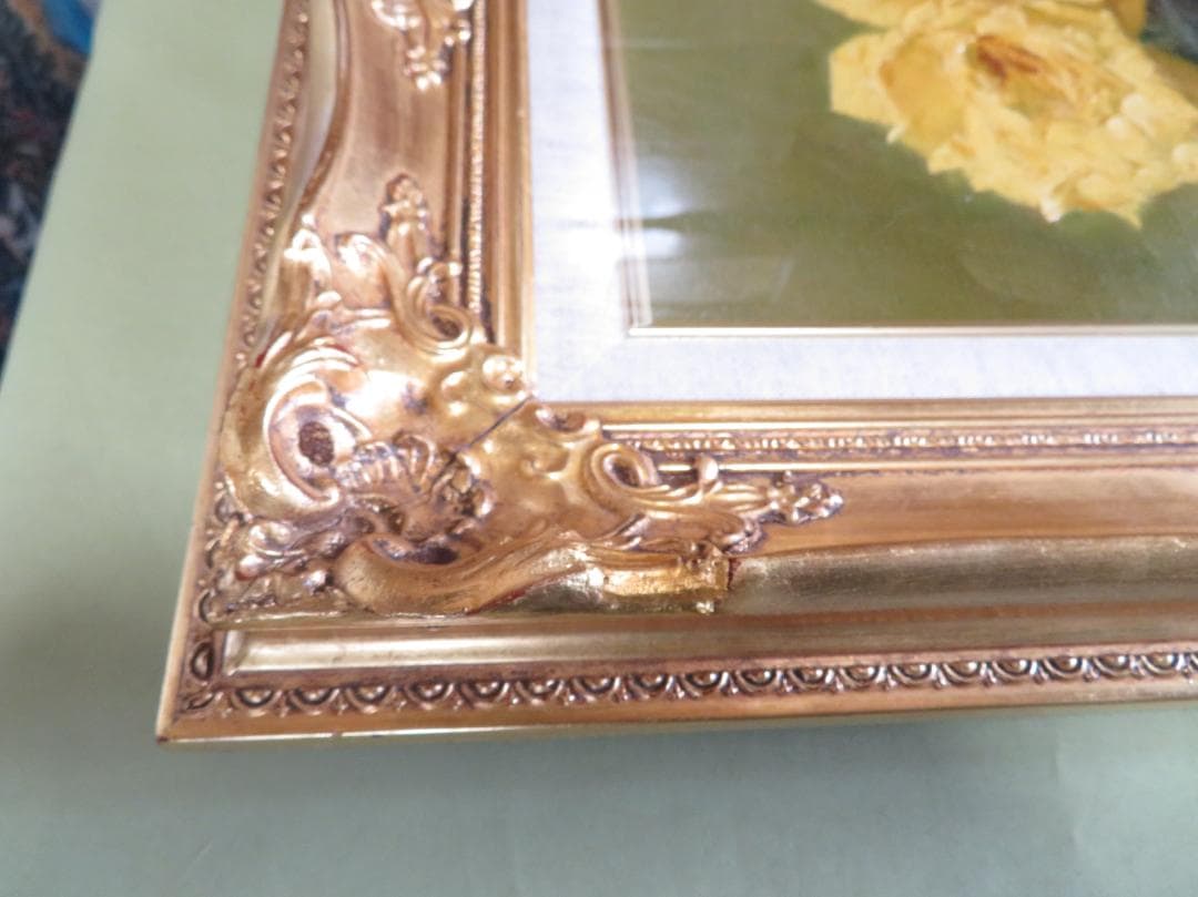 ◆石井光雄 「薔薇　ペルシャ壺」　F4号　日本自然派美術会委員　師：岡田三郎◆