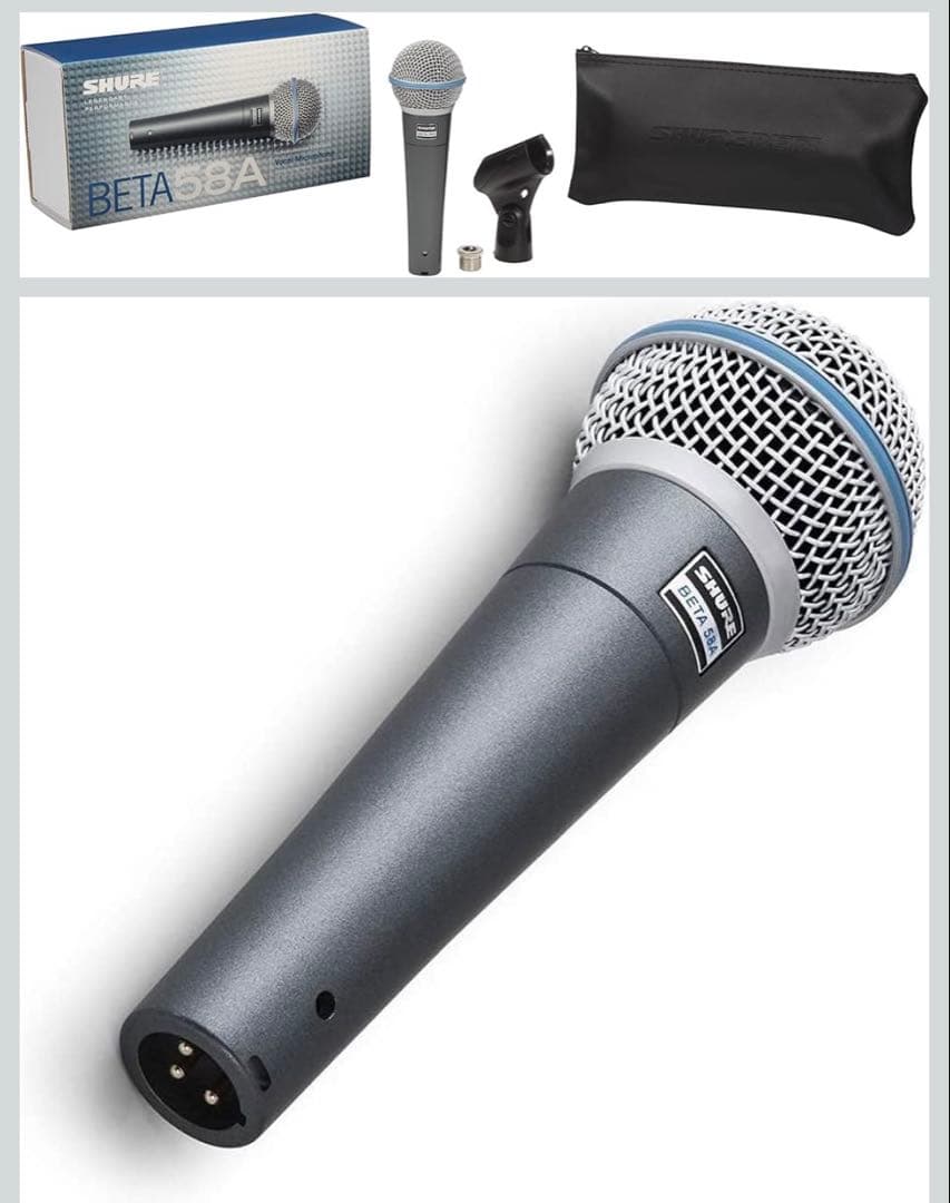 【極美品】　SHURE BETA 58A -J ダイナミックマイク