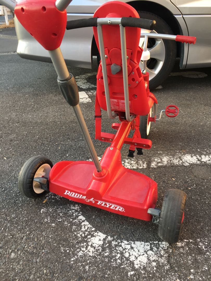 2人乗り三輪車（1人は立ち乗り） ラジオフライヤー フード付き 親用