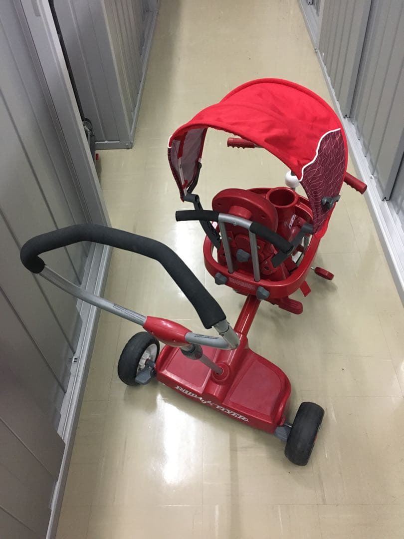 2人乗り三輪車（1人は立ち乗り） ラジオフライヤー フード付き 親用