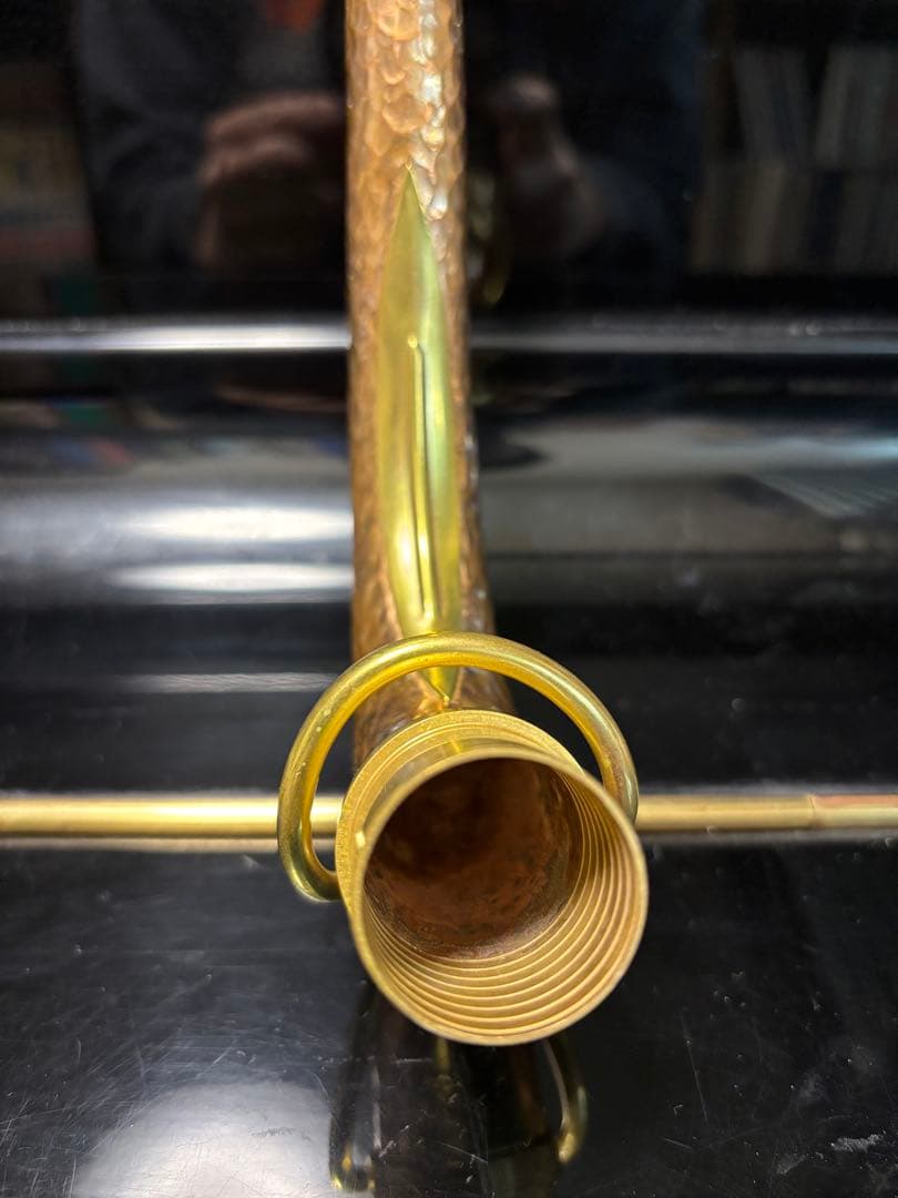 テナーサックス用 ネックEastren Music製ブロンズハンマード仕上げ