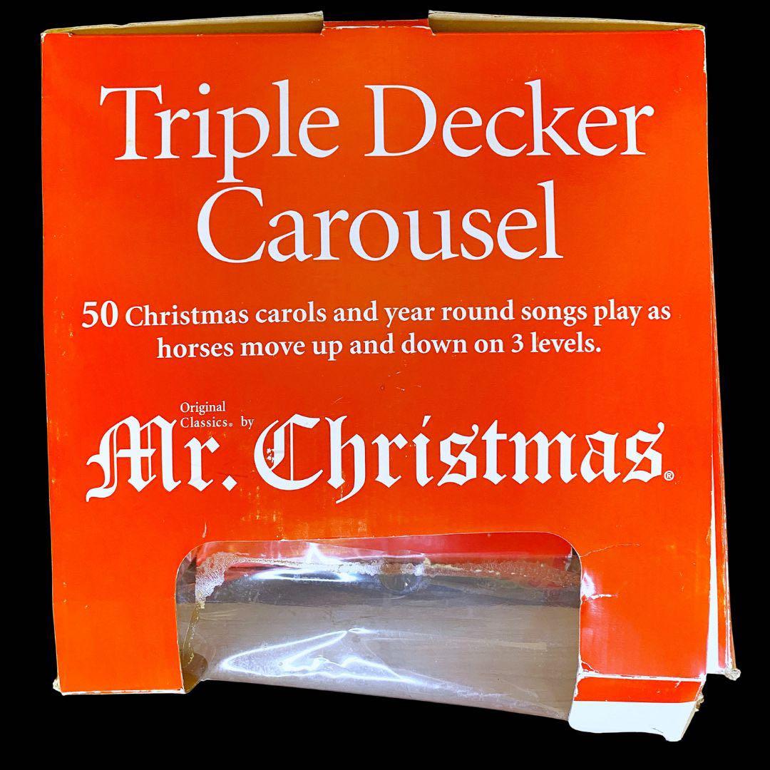 【超美品】希少‼︎ ミスタークリスマス カルーセル メリーゴーランド 箱付 廃盤