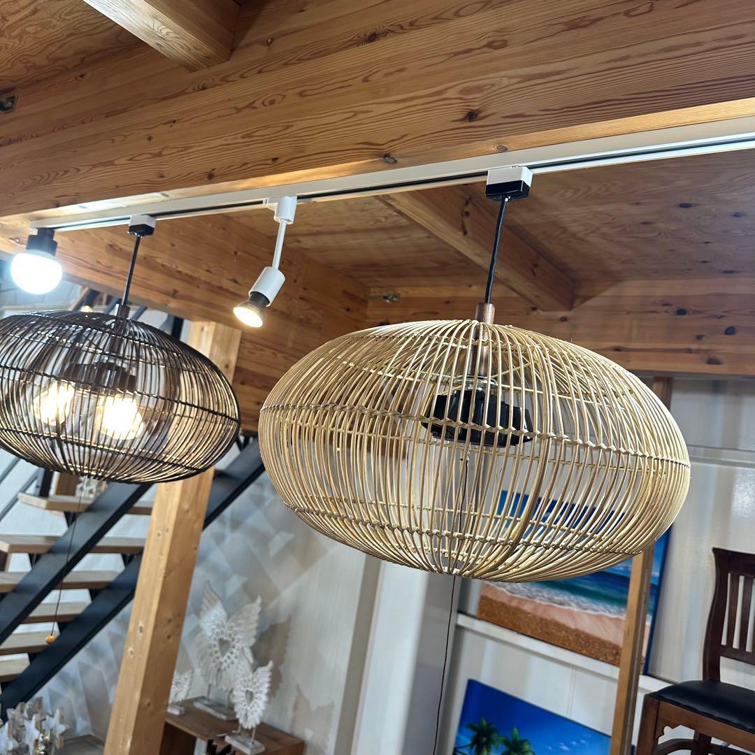 はる様専用【訳あり】バリ島ラタン天井照明Φ50cm 通常18,がなんと！