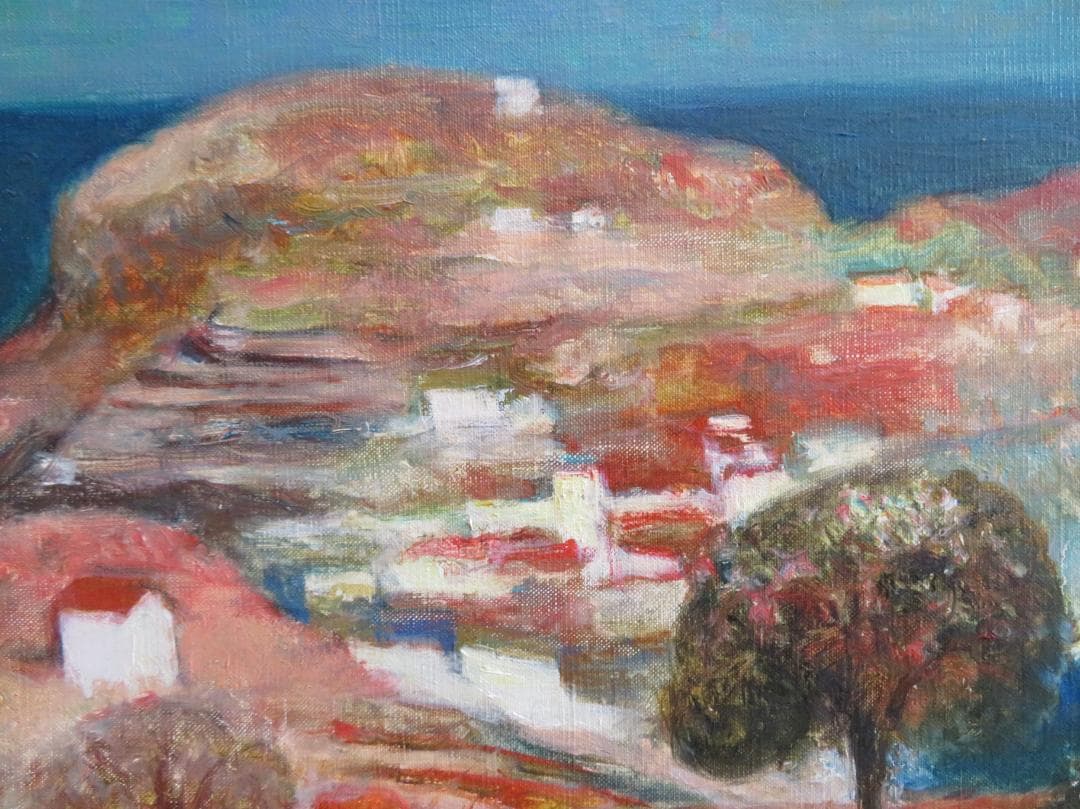 芝田米三 「スペイン風景」 油彩F6号 芸術院会員 安井賞受賞 師：須田