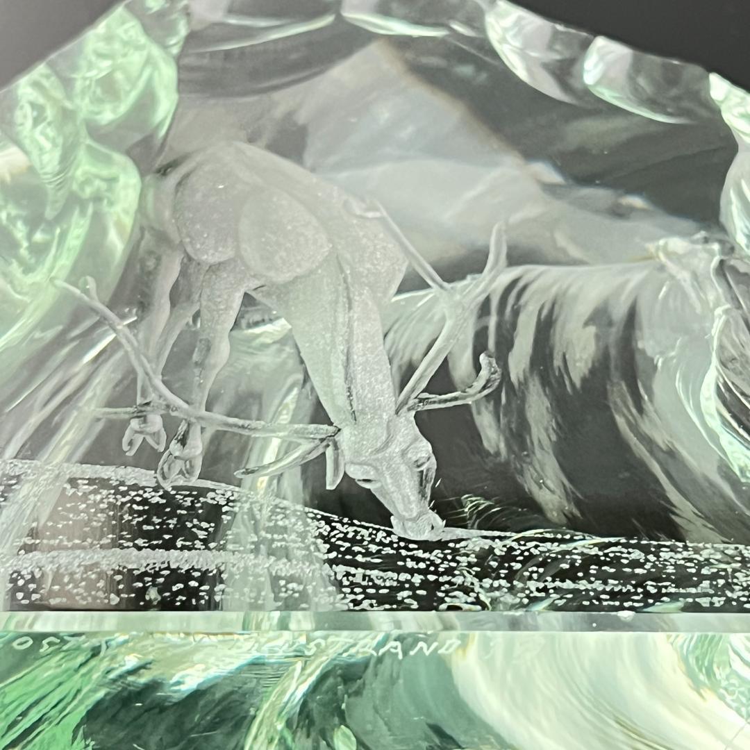 Kosta Boda】ガラス 鹿のオブジェ / ペーパーウェイト - メルカリ