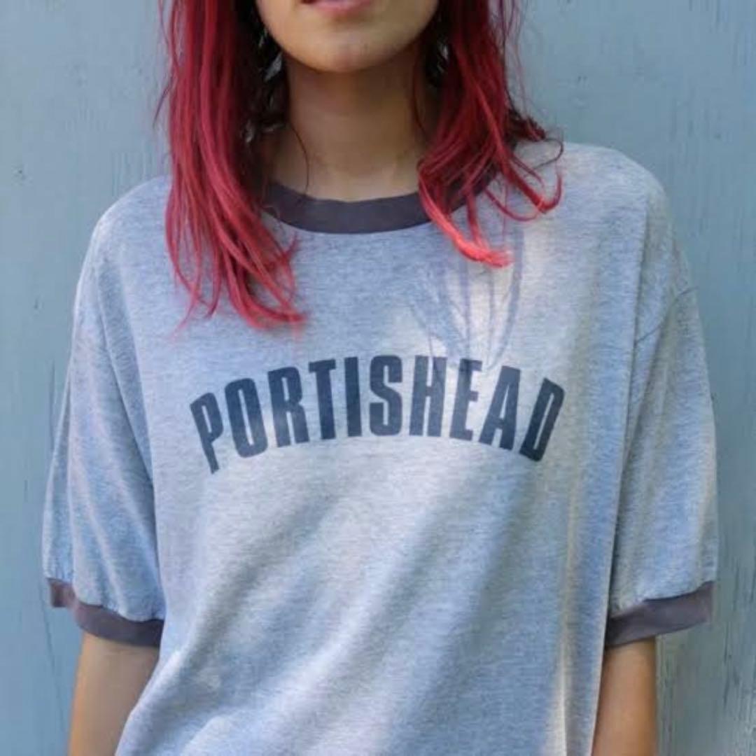 Special 90s Vintage PORTISHEAD リンガーTシャツ Special 90s Vintage PORTISHEAD リンガーTシャツ