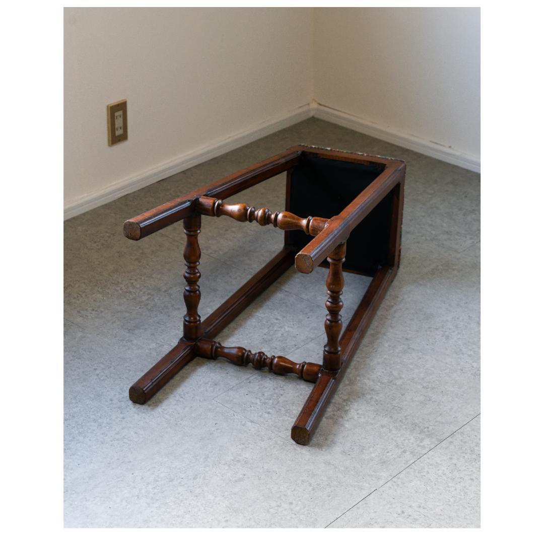 ヴィンテージ　ハイスツール カウンターチェア　古家具 鋲打ち レトロモダン