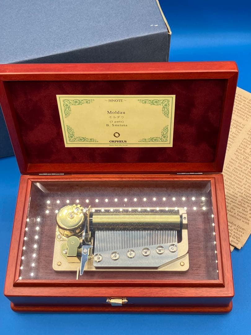 SANKYO オルフェウス 50NOTE モルダウ　オルゴール 3Parts 箱