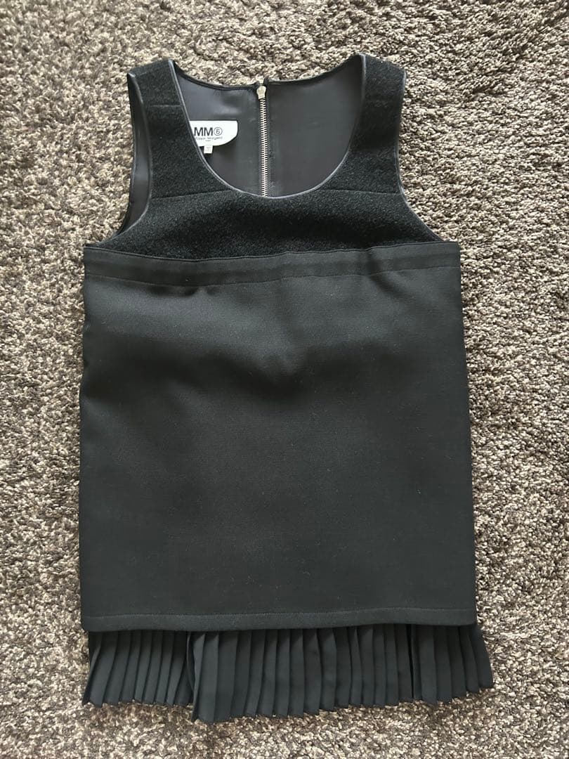 MM6 Maison Margiela ブラックタンクトップ
