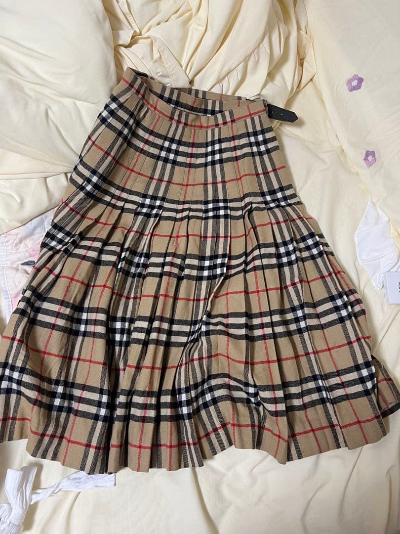 BURBERRY チェック柄 プリーツスカート S