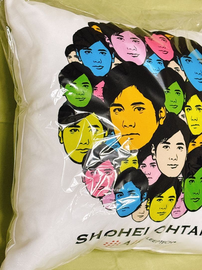 大谷翔平 選手 西川 リビング 顔だらけクッション 新品 未使用