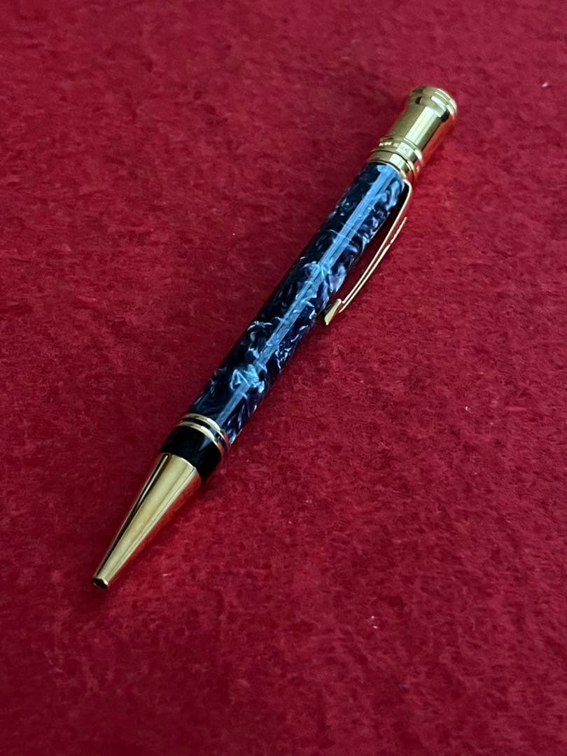 パーカーボールペン デュオフォールド‼️綺麗‼️木製専用ケース入‼️ネーム刻印あり