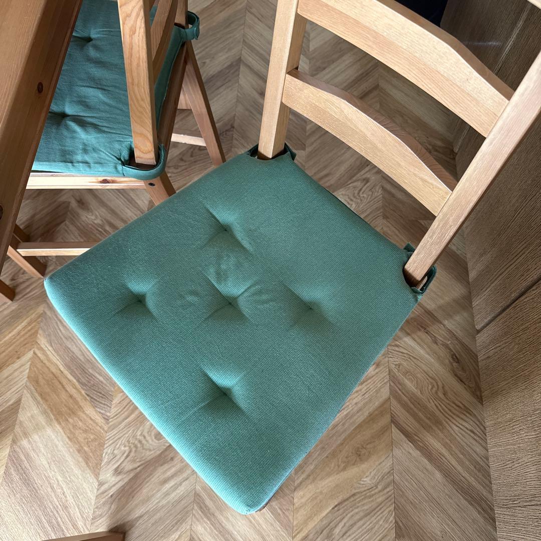 【静岡引取り限定】IKEA ヨックモック　ダイニングテーブル　イス4脚セット