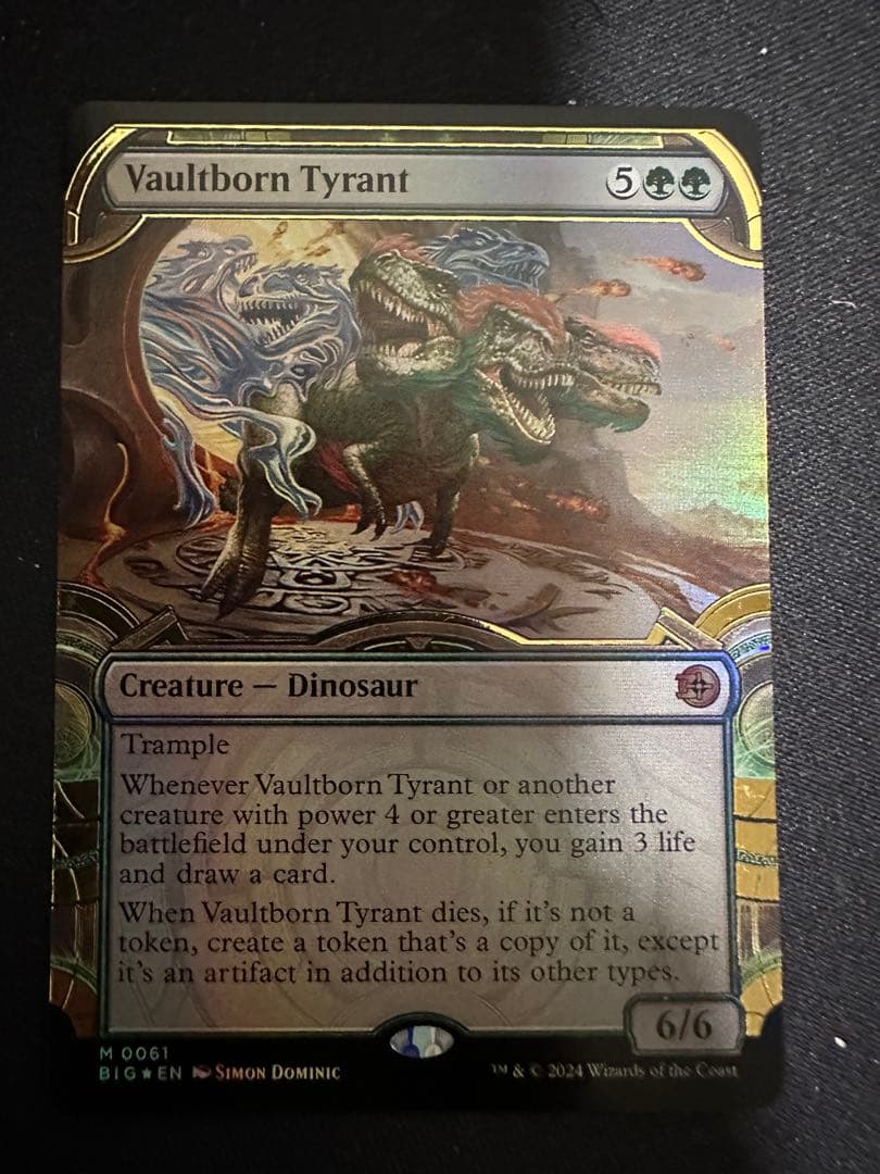 MTG】宝物庫生まれの暴君 レイズド Foil 英語