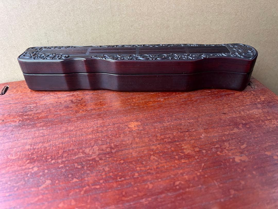 木箱 彫刻 唐木