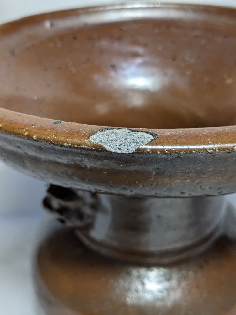 古丹波写or古常滑写 耳付花器 合箱合布 花入 花瓶 フラワーベース 華道具