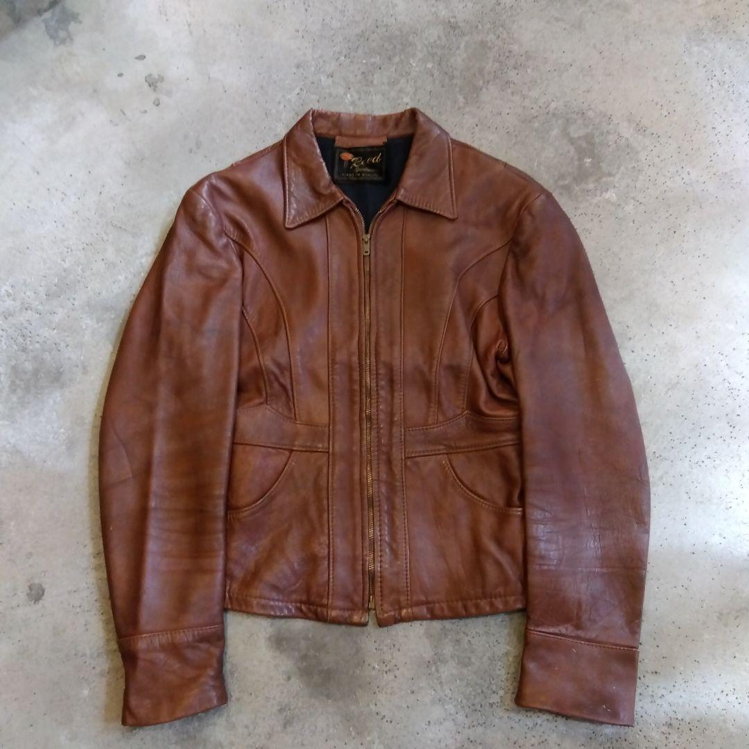 VINTAGE ヴィンテージ レザージャケット シングルライダース 本革 楽天市場】Horn Works 本革 USタイプ シングルライダースジャケット