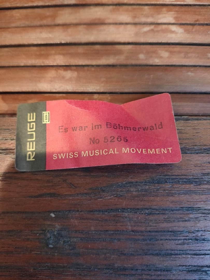 ヴィンテージ 旧西独製 シュタインバッハ 木製 煙出し人形 オルゴール