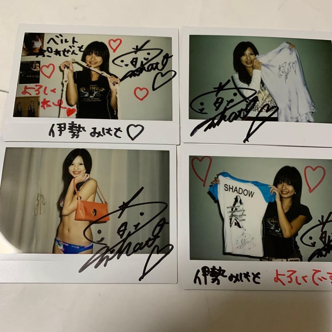 昭和グラビアアイドル直筆サイン入り生ポラロイド4枚 - メルカリ