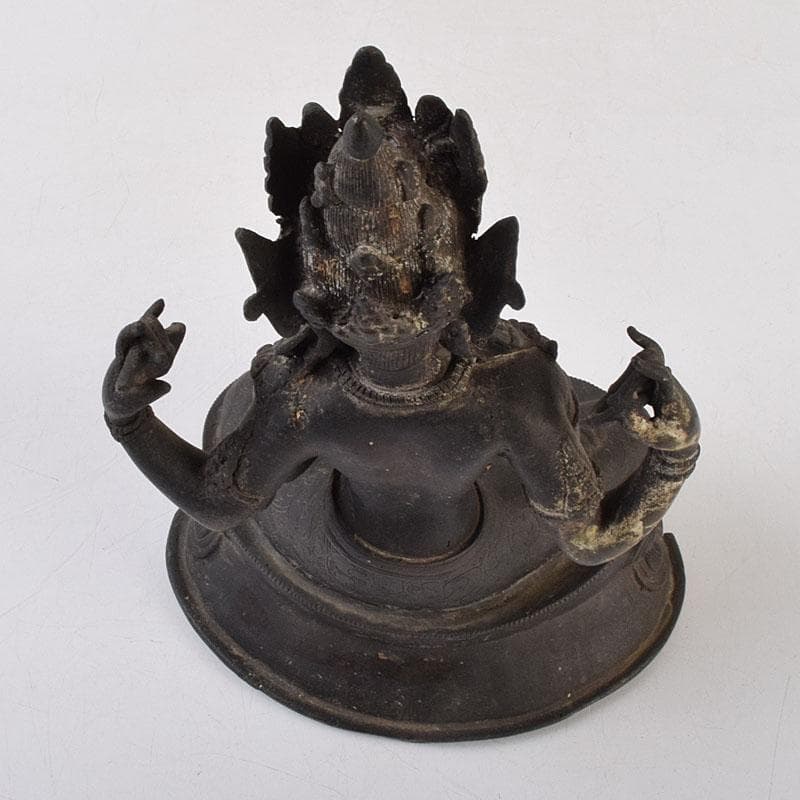 横山　中国　古銅　チベット仏　仏像　M　R9256