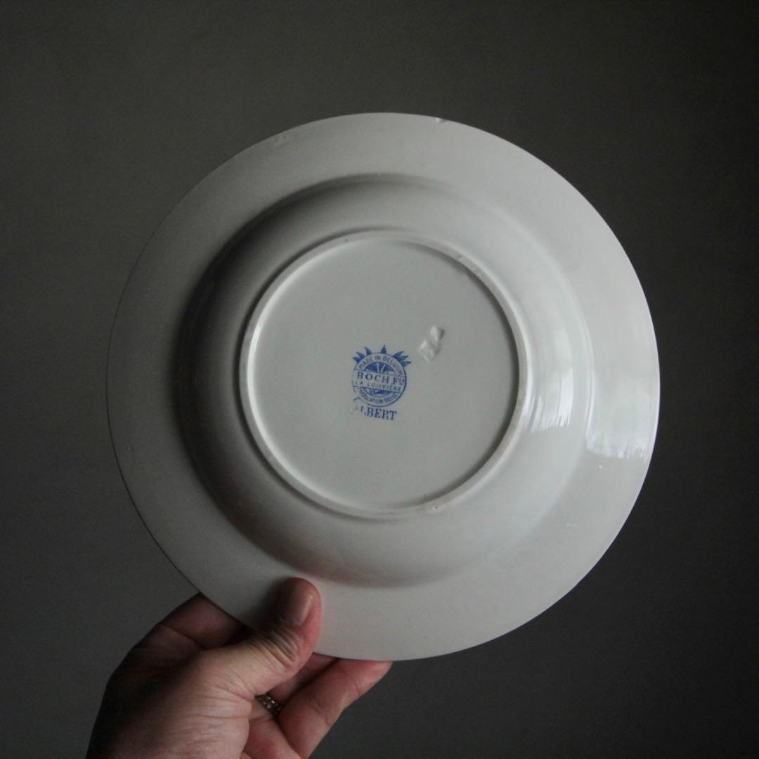 ベルギー ボッホ スーププレート 皿 古道具 アンティーク ブロカント