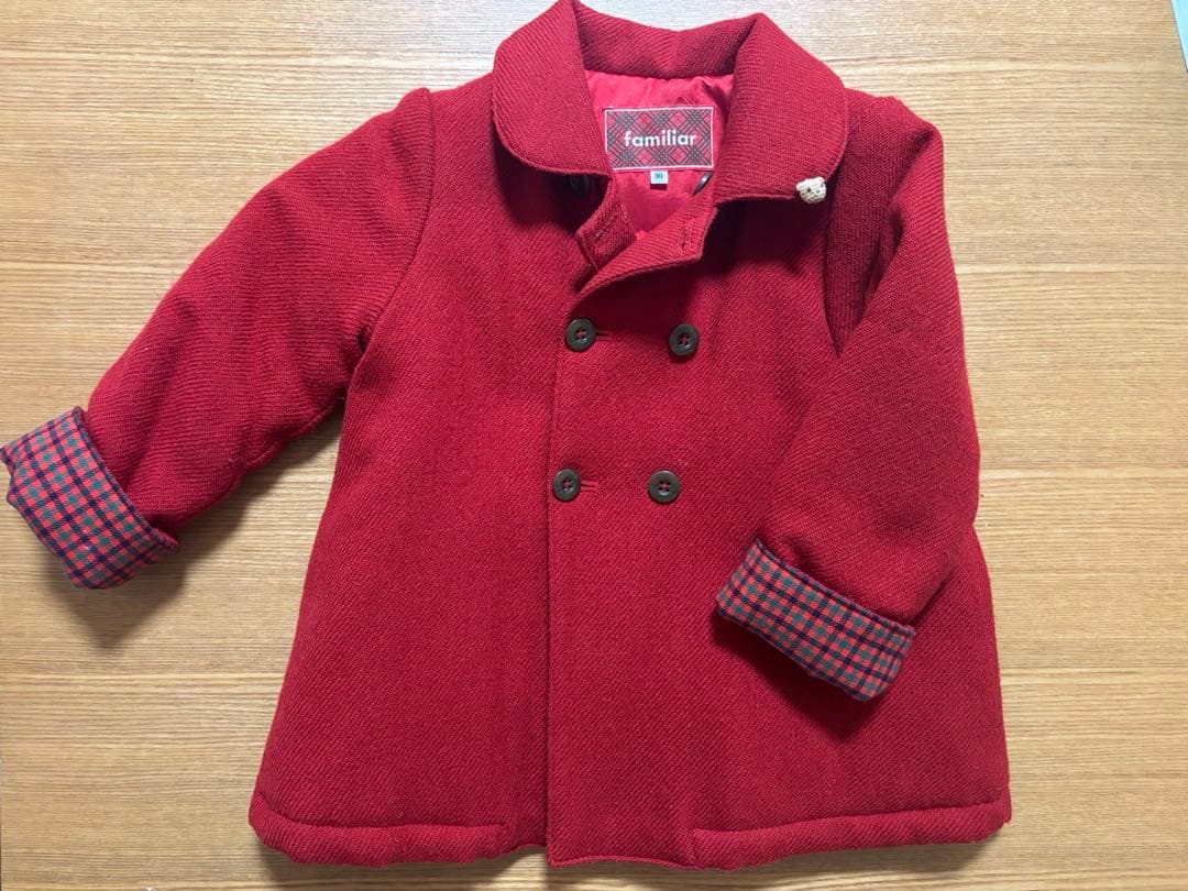 ファミリア コート 現行品 ９０cm