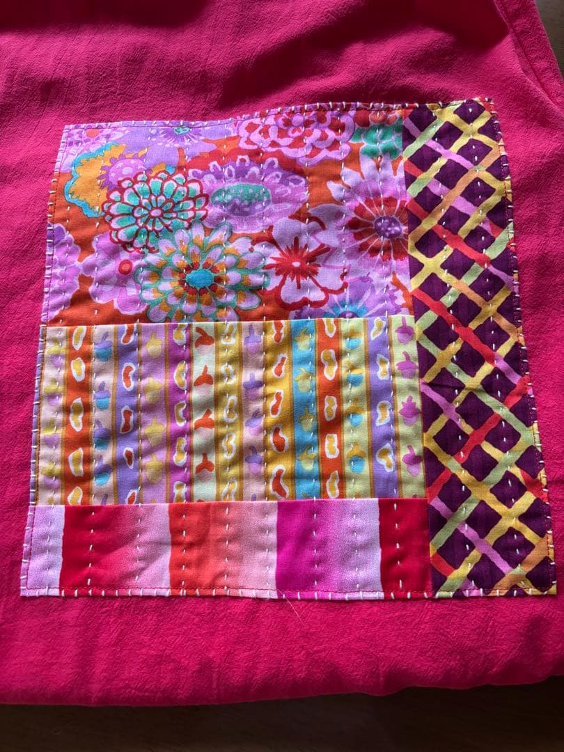 ちくちくもんぺパッチワークマゼンタピンク