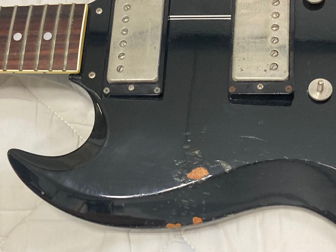 グレコSGスタイル エレキギター ブラック ジャンク扱い greco