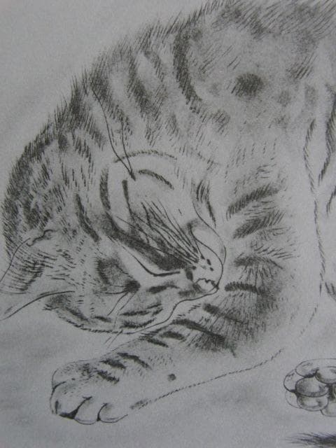 藤田嗣治、Leonard Fujita、『PASITHEA』、希少な大判額装用画