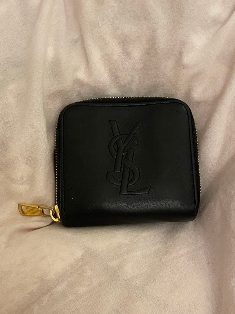 サンローラン(SAINT LAURENT) ブラック メンズ二つ折り財布 | 通販
