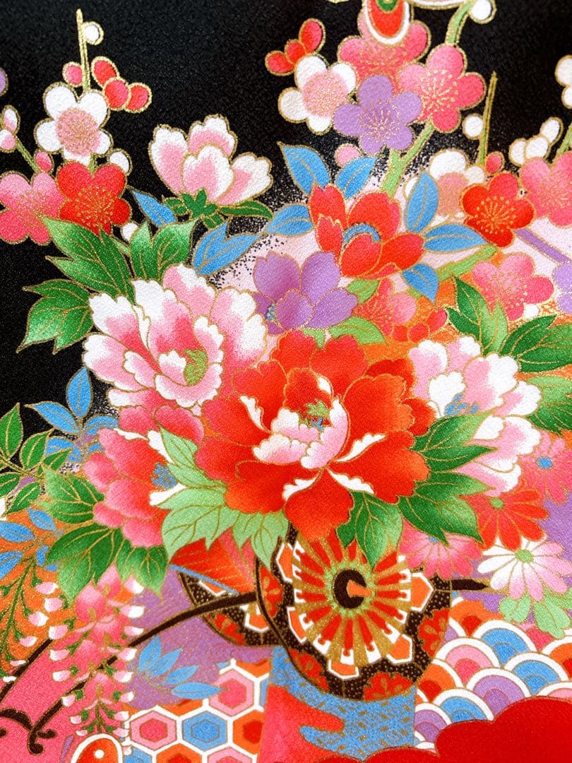 黒×ゴールド♡七五三　7歳　女の子　フルセット　一式