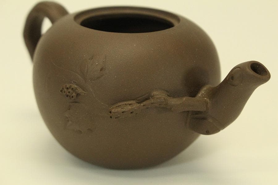 煎茶 紫泥 急須 中国美術(BB463)