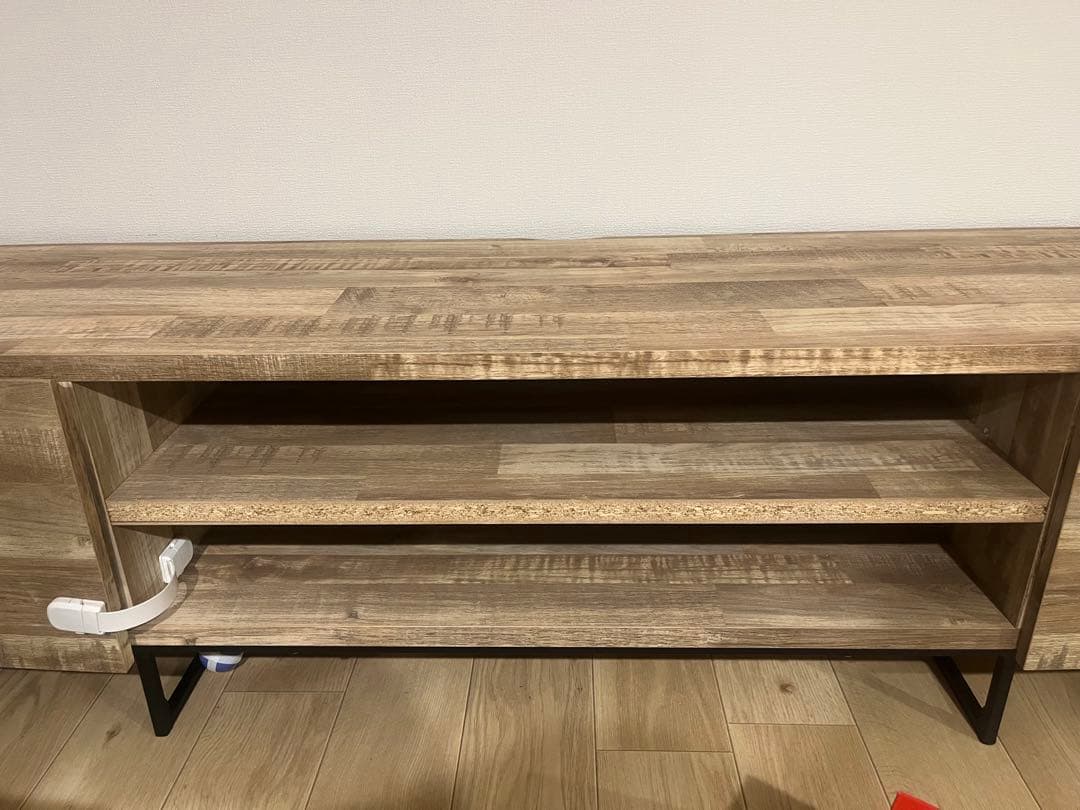 チャイルドロック付】Lowya 180cm幅 フラットデザイン テレビボード