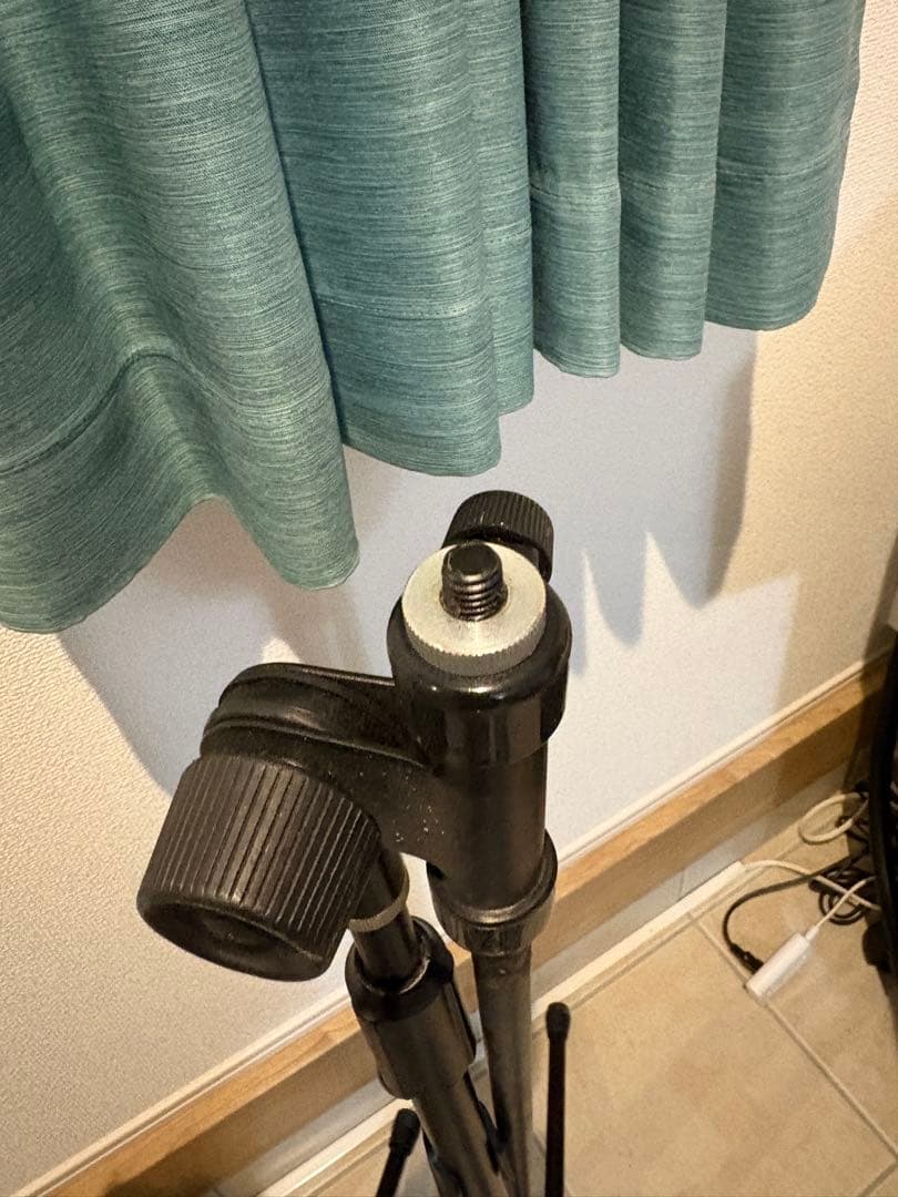 マイクスタンド 5本セット 黒と銀　ショート　ロング