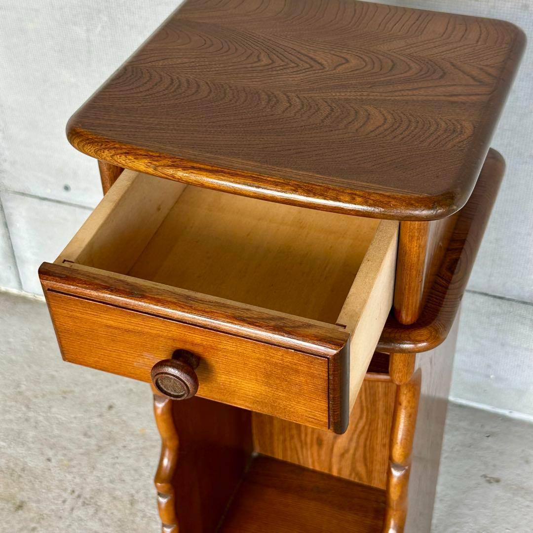 ☆70s☆ KarImoku カリモク電話台 サイドテーブル 花台 レトロ家具