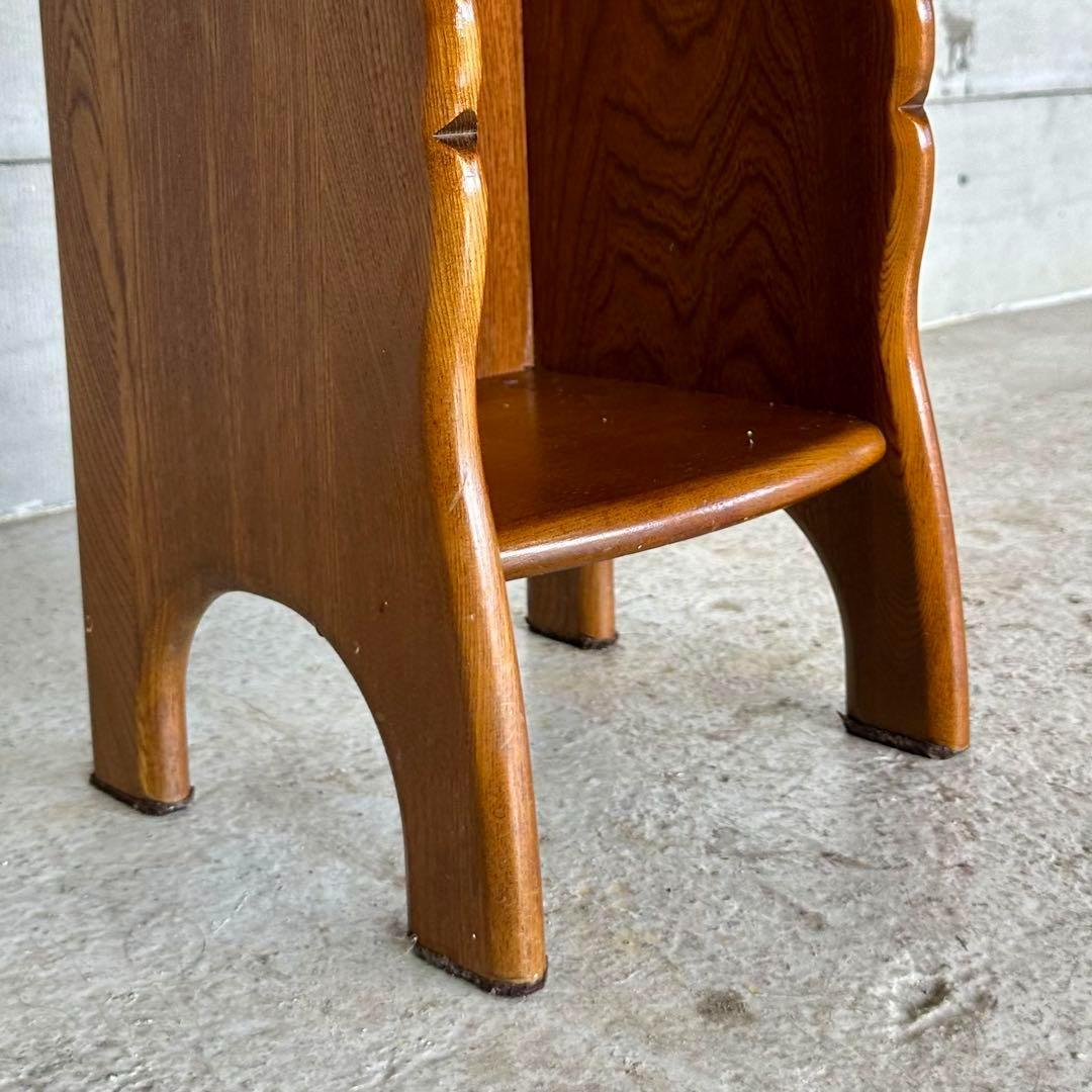 ☆70s☆ KarImoku カリモク電話台 サイドテーブル 花台 レトロ家具