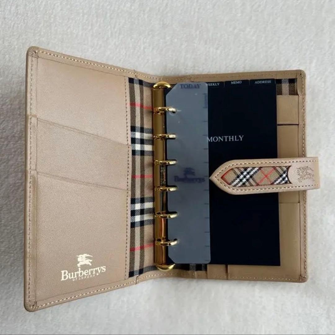 Burberry バーバリー システム手帳 スケジュール帳 手帳カバー - メルカリ