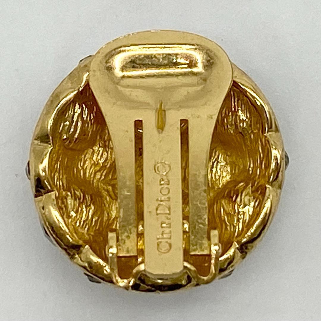 クリスチャンディオール イヤリング両耳 マルチカラー ラインストーン