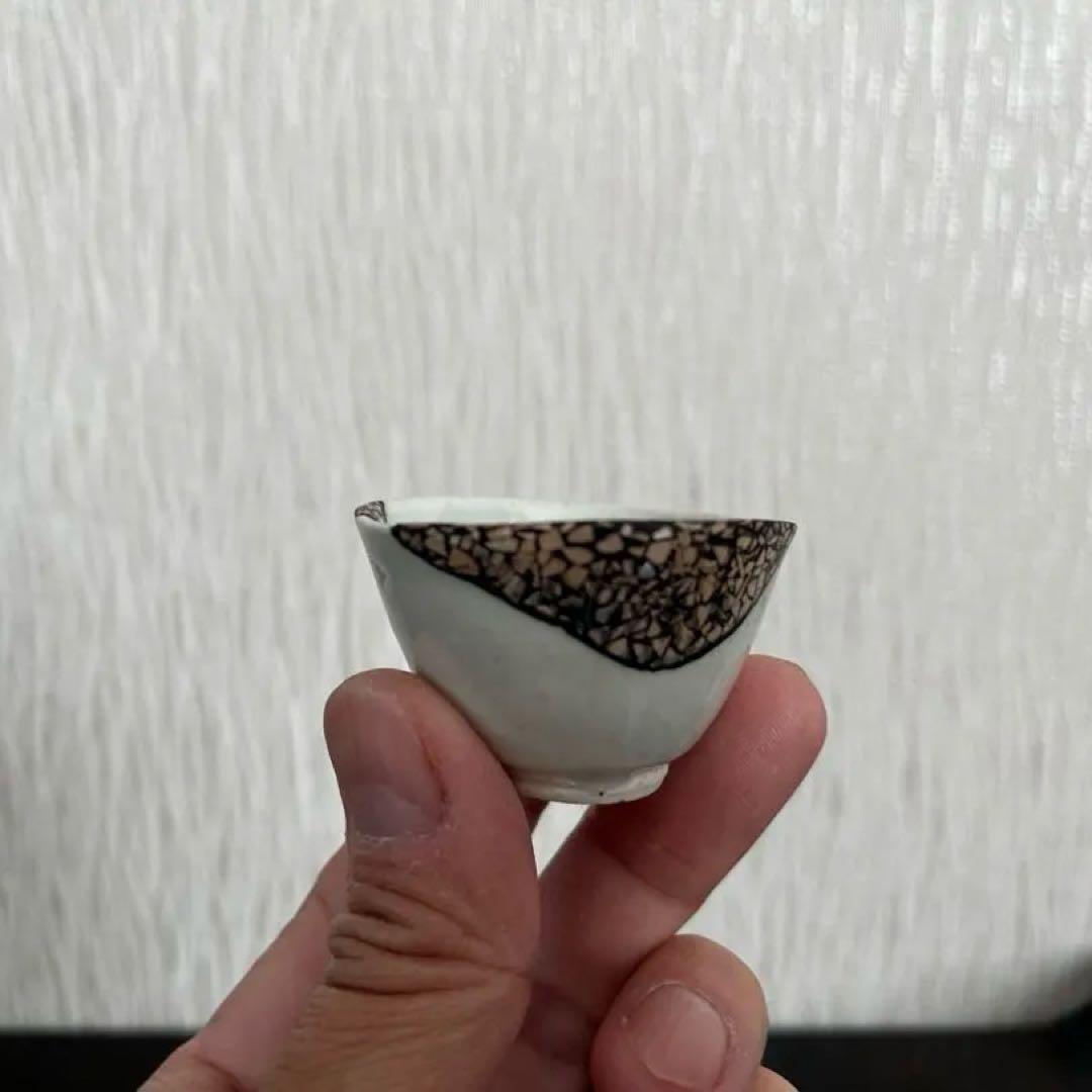初期伊万里 白磁小盃 金継ぎ