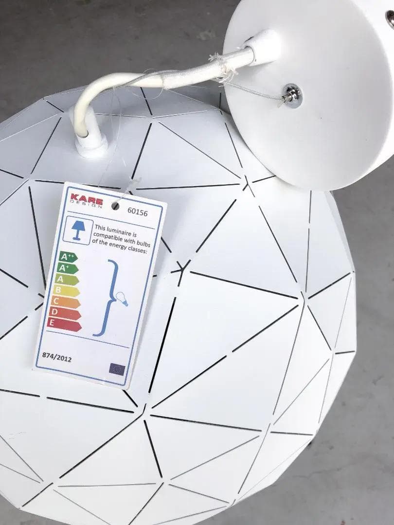 廃番】KARE / カレ｜ペンダントライト｜トライアングルホワイト 40cm