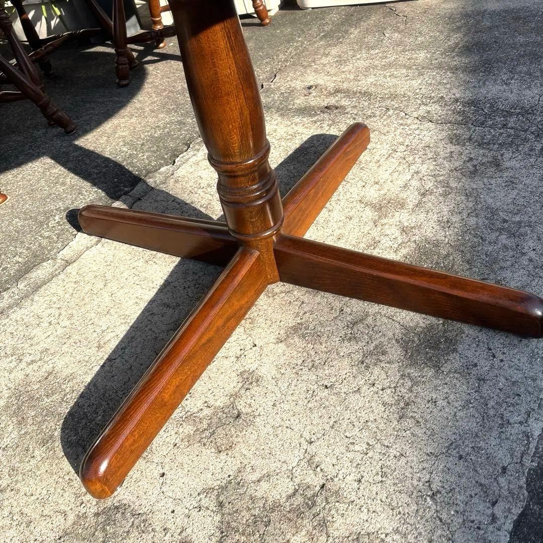 ナ*キ様 飛騨産業　オールドキツツキ　丸テーブル　ダイニングテーブル ヴィンテー