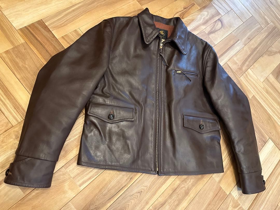 定価20万程度 SUNSET BAY ホースレザージャケット シングル 定価20