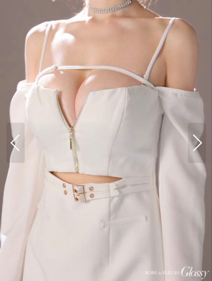 sugar glossy ドレス　ホワイト　S