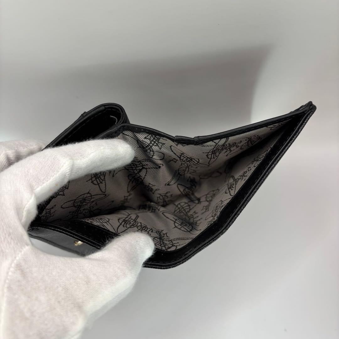 vivienne westwood 二つ折り財布 ディアマンテ ハート ブラック