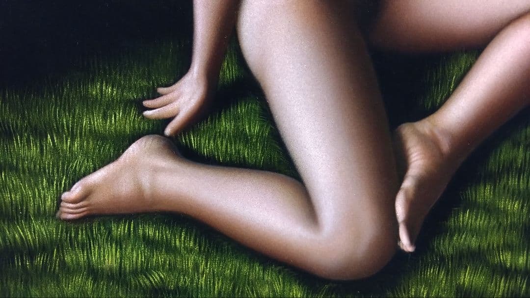 人見友紀　伝説の逃亡画家　油彩画　油絵　裸婦　20号