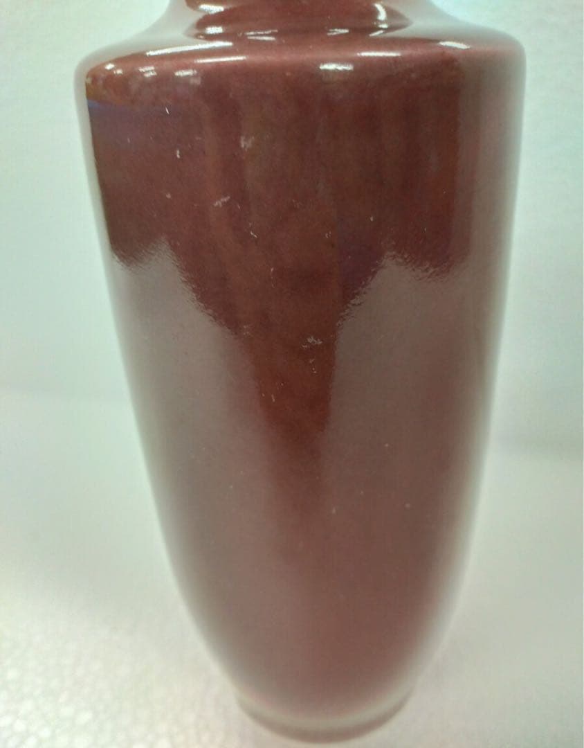 中国 陶器 花立 約20cm 赤陶器 大清雍正年製