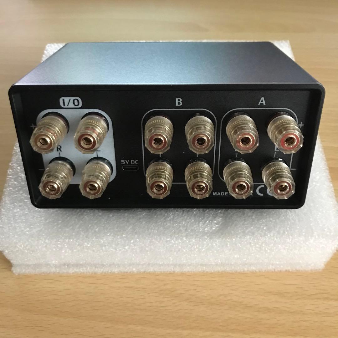 2ゾーンアンプ スピーカーセレクターボックス VUメーター付き オーディオ