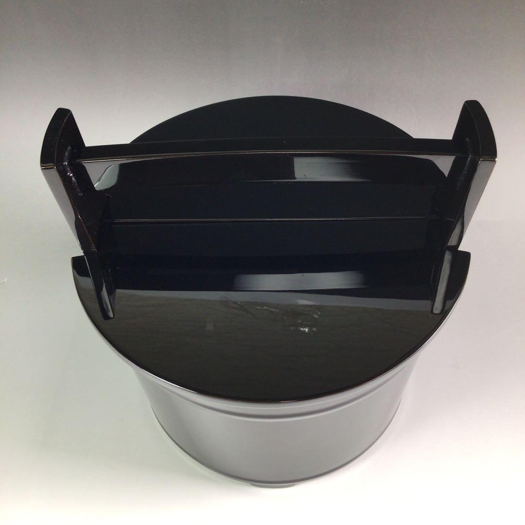 Ｒ５９５　水指　『輪島塗』『手桶水指』　共箱　茶道具