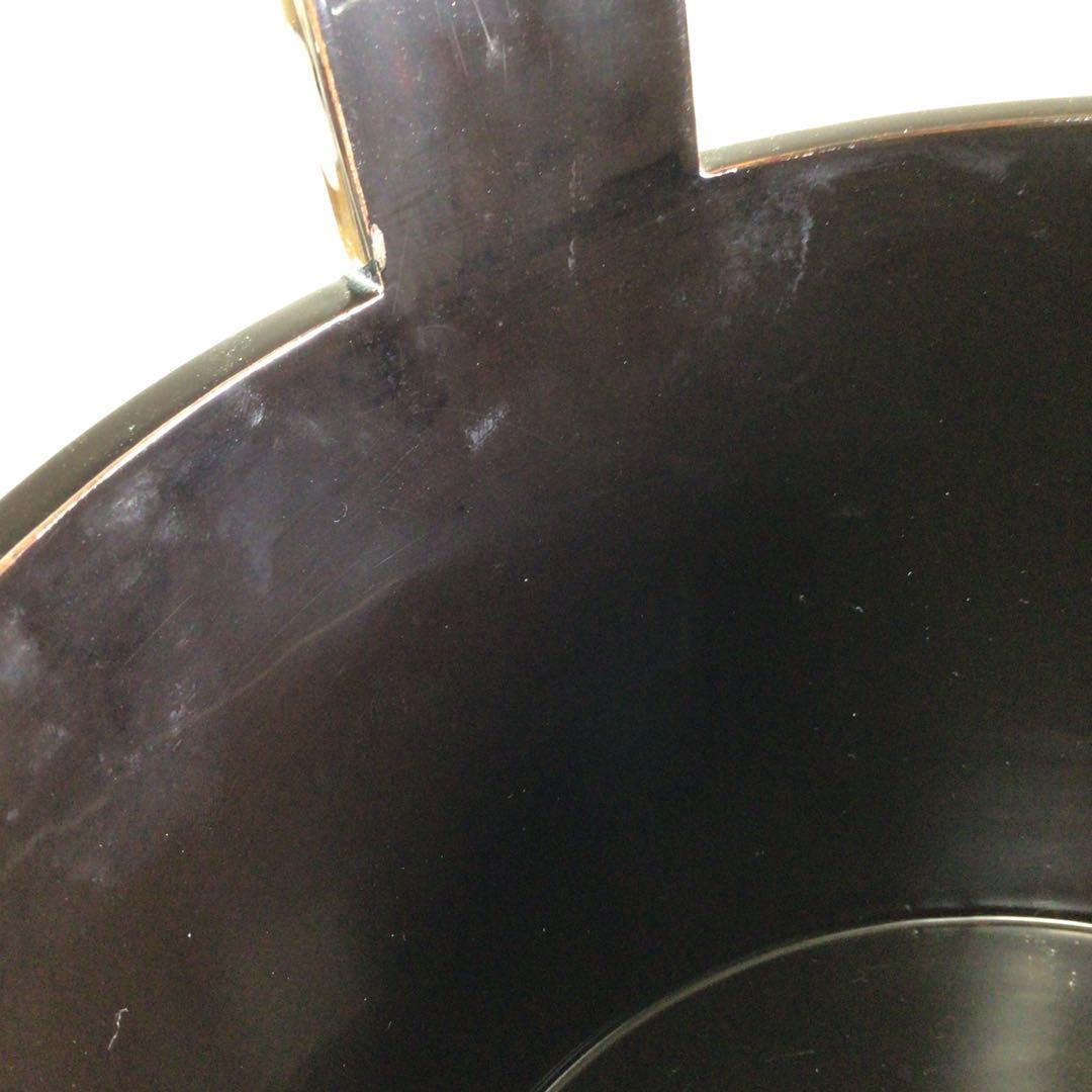 Ｒ５９５　水指　『輪島塗』『手桶水指』　共箱　茶道具